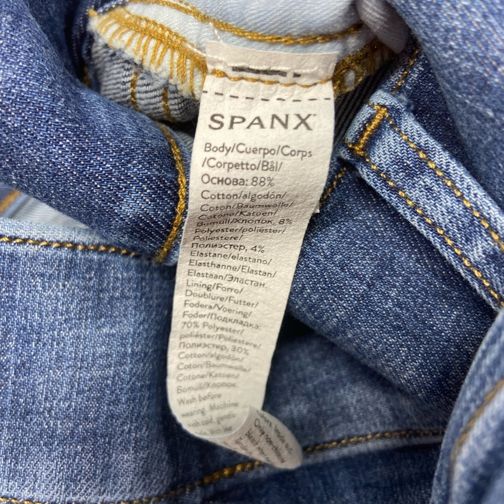 SPANXshape EveryWear Cropped Wide Leg Jeans with Patch Pockets Size L - Picture 5 of 7